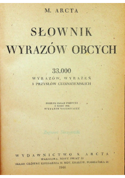 Słownik wyrazów obcych 1947 r.