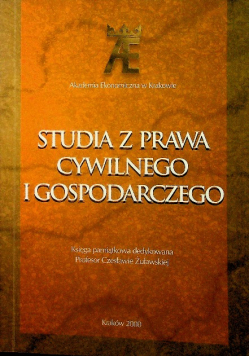 Studia z prawa cywilnego i gospodarczego