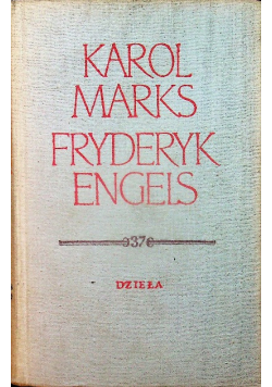 Marks Engels Dzieła tom 37