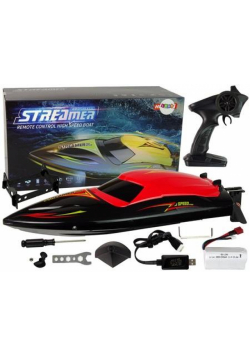 Motorówka R/C 2,4G czerwona 35 km/h
