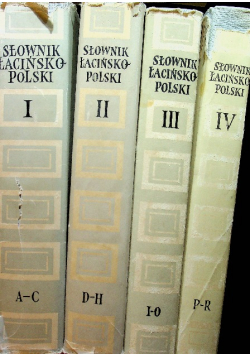 Słownik łacińsko polski tom 1 do  4
