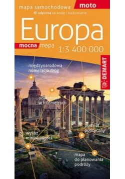 Europa mapa samochodowa 1:3400 000