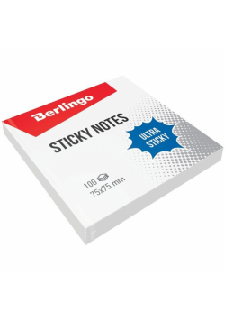 Bloczek samoprzylepny 75x75 biały 100K (12szt)
