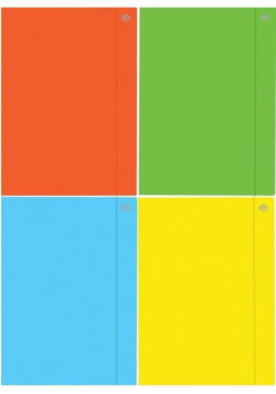 Teczka z gumką A4+ Fluo (10szt)