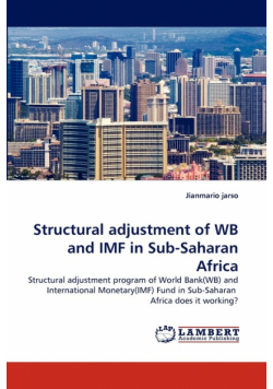 Structural Adjustment of WB and IMF in Sub-Saharan Africa