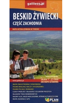 Mapa sztabowa - Beskid Żywiecki- zachód 1:25 000