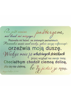 Magnes na lodówkę - Pan jest moim Pasterzem