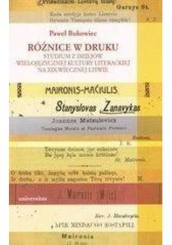 Różnice w druku