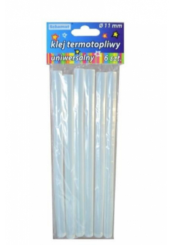 Klej termotopliwy 11mm 6szt