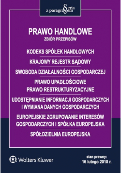 Prawo handlowe Zbiór przepisów