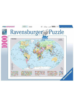 Puzzle 1000 Polityczna mapa świata