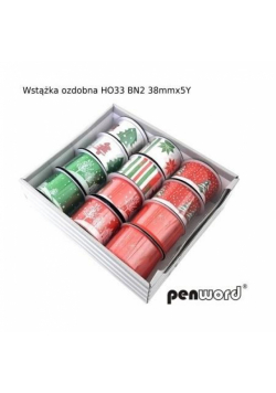 Wstążka ozdobna BN 38mmx4,5m (12szt)
