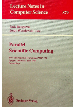 Parallel Scientific Computing