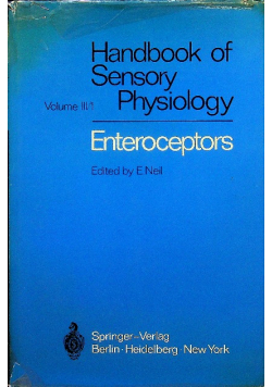 Neil handbook of sensory physiology III/1