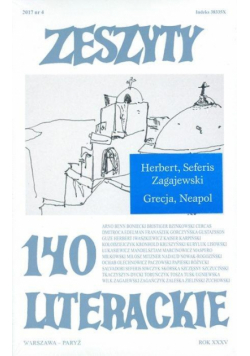 Zeszyty literackie 140 3/2017