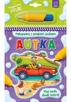 Malowanka z pisakiem wodnym. Autka