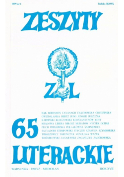 Zeszyty literackie 65 1/1999