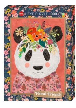 Puzzle 1000 Floral Friends, Panda, Mia Charro