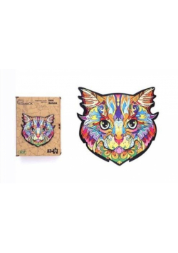 Puzzle drewniane eko 39 Kotek Murkotek A3