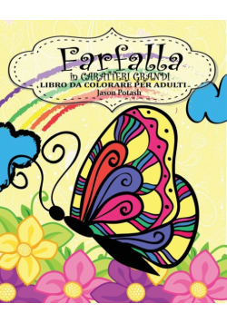 Farfalla  Libro da Colorare per Adulti ( in Caratteri Grandi )