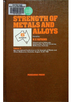 Strength of Metals and Alloys Volume 3