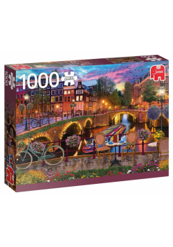 Puzzle 1000 PC Kanał w Amsterdamie G3