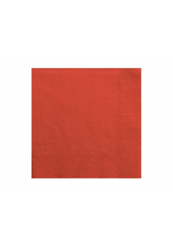 Serwetki trójwarstwowe czerwony 33x33cm 20szt