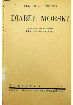 Djabeł Morski 1931 r.