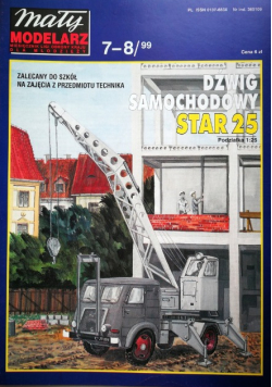 Mały modelarz nr 7 - 8 Dźwig samochodowy Star 25