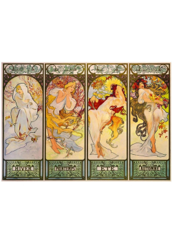 Puzzle 1000 Cztery sezony, Alfons Mucha, 1900