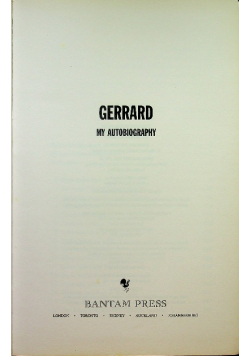 Gerrard My Autobiography