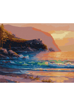 Malowanie po numerach - Wieczorny blask 40x50cm
