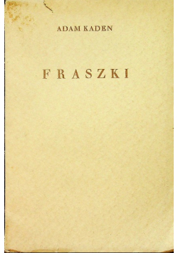 Kaden Fraszki 1928 r.