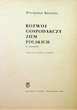 Rozwój gospodarczy ziem polskich