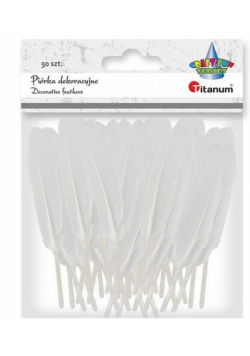 Piórka lotki 10-15cm białe 50szt