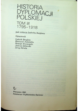 Historia dyplomacji polskiej Tom III