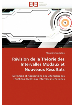Revision de La Theorie Des Intervalles Modaux Et Nouveaux Resultats