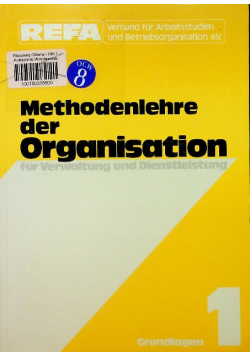 Methodenlehre der organisation