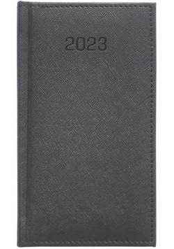 Kalendarz 2023 A6 Tygodniowy Cross szary