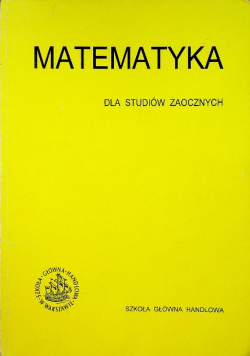 Matematyka dla studiów zaocznych