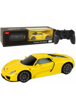 Auto R/C Porsche 918 Rastar 1:24 żółte