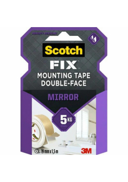 Taśma montażowa dwustronna do luster 19mmx1,5m