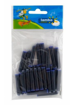 Naboje atramentowe niebieskie 30szt LAMBO