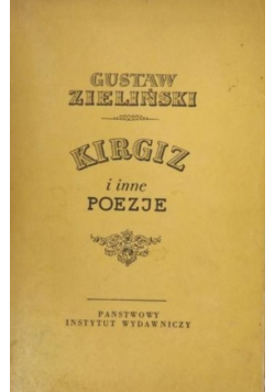 Kirgiz i inne poezje