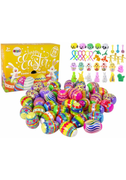 Jajka niespodzianki pisanki squishy 36szt