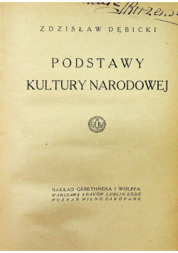 Podstawy Kultury Narodowej 1921 r.