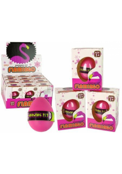 Rosnące jajo flaming 6cm różowe