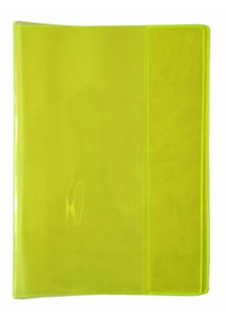 Okładka na zeszyt A5 PVC Neon żółty (10szt)