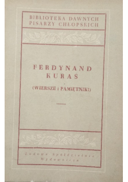 Ferdynand Kuraś Wiersze i pamiętniki