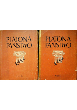 Platona Państwo tom I i II 1948 r.